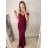 Šaty elegantní plesové dlouhé carmen dámské (S/M ONE SIZE) ITALSKá MóDA IMM2251830Q S/M schwarz