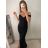 Šaty elegantní plesové dlouhé carmen dámské (S/M ONE SIZE) ITALSKá MóDA IMM2251830Q S/M schwarz