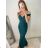 Šaty elegantní plesové dlouhé carmen dámské (S/M ONE SIZE) ITALSKá MóDA IMM2251830Q S/M schwarz