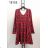 Šaty elegantní dlouhý rukáv dámské (S/M ONE SIZE) ITALSKÁ MÓDA IMM211535