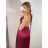 Šaty dlouhé elegantní s flitry na ramínka dámské (S/M ONE SIZE) ITALSKÁ MÓDA IMWD223775 S/M Schwarz