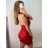 Šaty letní na ramínka dámské (S/M ONE SIZE) ITALSKÁ MÓDA IMPBB22B21841 S/M schwarz