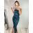 Langes, elegantes, trägerloses Ballkleid für Damen (Einheitsgröße S/M) ITALIAN FASHION IM322500
