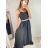 Carmen Sommer Sommer Schulterkleid (UNI S / M) ITALIENISCHE MODE IMM20628