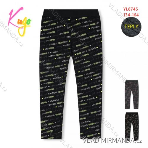 Leggings warm lange Welpen Mädchen (134-164) KUGO JI9566