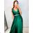 Šaty dlouhé společenské elegantní plesové dámské (S/M ONE SIZE) ITALSKÁ MÓDA IMM22Q52232
