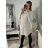 Šaty dlouhý rukáv dámské (L/XL ONE SIZE) ITALSKÁ MÓDA IM4212717 S/M braun
