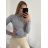 Langärmliger gestrickter Rollkragenpullover für Damen (Einheitsgröße S/M) ITALIAN FASHION EXTRA ME IMM22FD9076/DR S/M Beige