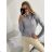 Langärmliger gestrickter Rollkragenpullover für Damen (Einheitsgröße S/M) ITALIAN FASHION EXTRA ME IMM22FD9076/DR S/M Beige