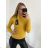 Warmer Strickpullover mit Rollkragen und langen Ärmeln für Damen (Einheitsgröße S/M) ITALIAN FASHION IMM22FD1001