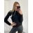Warmer Strickpullover mit Rollkragen und langen Ärmeln für Damen (Einheitsgröße S/M) ITALIAN FASHION IMM22FD1001 S/M weiß