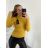 Warmer Strickpullover mit Rollkragen und langen Ärmeln für Damen (Einheitsgröße S/M) ITALIAN FASHION IMM22FD1001 S/M weiß