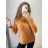 Warmer Strickpullover mit Rollkragen und langen Ärmeln für Damen (S/M ONE SIZE) ITALIAN FASHION IMPSS22S8690