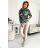 390-2 Kangaroo Hoodie - türkisbrauner Marmor