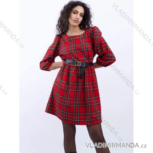 Kleid Elegant Weihnachten Langarm Damen Weihnachten (S/M ONE SIZE) ITALIAN FASHION IMM22BR1175