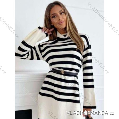 Sommerkleid Langarm geblümte Damen (UNI S / L) ITALIAN FASHION IMK20150