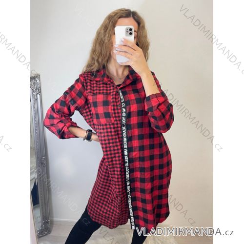 Mit Kapuze langärmliges mit Kapuze Kleid (uni s / m) IM2191956 <p>rot-schwarz</p> 2XL/3XL one size