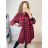 Damen Langarm Rollkragen Kleid (uni s-l) ITALIENISCHE MODE IM720011 weiß L/XL one size