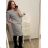 Elegantes Kurzarm-Sommer-Damenkleid (44-46-48-50-52) Polnische FASHION PMLP22DARA5/DU Schwarz und weiß 48