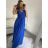 Šaty letní na ramínka dámské (S/M ONE SIZE) ITALSKÁ MÓDA IMPBB22B21841 schwarz S / M