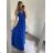 Šaty letní na ramínka dámské (S/M ONE SIZE) ITALSKÁ MÓDA IMPBB22B21841 schwarz S / M