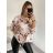 Tunika Weihnachten Samt Warm Langarm Damen Übergröße (XL/2XL ONE SIZE) ITALIAN FASHION IM422580