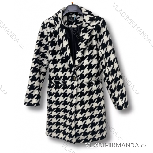 Damen-Herbst-Leder-Langarmmantel (S/M ONE SIZE) ITALIAN FASHION IMPLM2255500