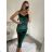 Šaty elegantní na ramínka dámské (S/M ONE SIZE) ITALSKÁ MÓDA IMWKK224074 S/M Schwarz