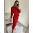 Elegantes gestricktes Langarmkleid für Damen (S/M EINHEITSGRÖSSE) ITALIAN FASHION IMWKK224078
