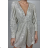 Elegantes Damenkleid mit glitzernden Pailletten und langen Ärmeln (Einheitsgröße S/M) ITALIAN FASHION IMPBB22A11292