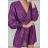 Elegantes Damenkleid mit glitzernden Pailletten und langen Ärmeln (Einheitsgröße S/M) ITALIAN FASHION IMPBB22A11292