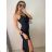 Elegantes langes Partykleid für Damen mit Trägern (S/M EINHEITSGRÖSSE) ITALIAN FASHION IMM2255333/DU S/M rosa