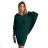 400-1 Fledermauskleid mit Kapuze - grün
