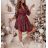 Elegantes Langarm-Hemdkleid für Damen (S/M EINHEITSGRÖSSE) ITALIAN FASHION IMWD22SOFIA