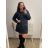 Kleid Oversize Kurzarm Damen (4XL/5XL ONE SIZE) ITALSKÁ MÓDA IM422026