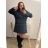 Kleid Oversize Kurzarm Damen (4XL/5XL ONE SIZE) ITALSKÁ MÓDA IM422026