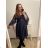 Šaty letní na ramínka dámské (S/M ONE SIZE) ITALSKÁ MÓDA IMPBB22B21841 dunkelblau XL/2XL