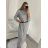 Warmes Damen-Strickkleid mit Gürtel, lange Ärmel (S/M/L/XL, Einheitsgröße), ITALIAN FASHION IMM2259100