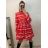 Elegantes Samtkleid Langarm Damen (S / M ONE SIZE) ITALIAN FASHION IMWY216558