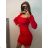 Šaty plesové dlouhé elegantní bez rukávu dámské (S/M ONE SIZE) ITALSKÁ MÓDA IMPBB22B22876 S/M rot