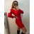 Šaty plesové dlouhé elegantní bez rukávu dámské (S/M ONE SIZE) ITALSKÁ MÓDA IMPBB22B22876 S/M rot