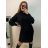 Šaty letní na ramínka dámské (S/M ONE SIZE) ITALSKÁ MÓDA IMPBB22B21841 S/M Schwarz