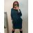 Klassisches warmes Langarmkleid für Damen (S/M EINHEITSGRÖSSE) ITALIAN FASHION IM4221214