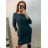 Klassisches warmes Langarmkleid für Damen (S/M EINHEITSGRÖSSE) ITALIAN FASHION IM4221214
