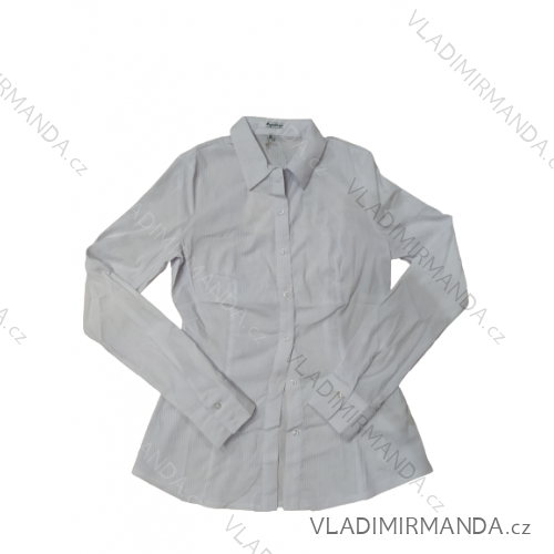 Košile klasik dlouhý rukáv dámská (S-XL) ITALSKÁ MÓDA IMM227201 L weiß