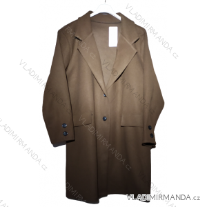 Flauschiger Mantel mit Gürtel, lange Ärmel, Damen, Übergröße (XL/2XL/3XL, Einheitsgröße), ITALIAN FASHION IMWQ22004