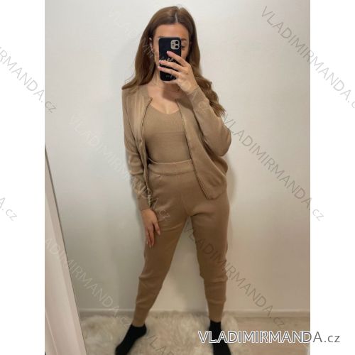 Gestricktes Sweatshirt Set Tilko Jogginghose Frauen (S / M Einheitsgröße) ITALIAN FASHION IM921001