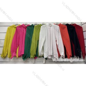 Tunika/Bluse mit langen Ärmeln für Damen (Einheitsgröße S/M) ITALIAN FASHION IMWP23018