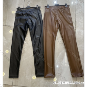 Lange warme Lederhose für Damen (Einheitsgröße S/M) ITALIAN FASHION IMPOC233918