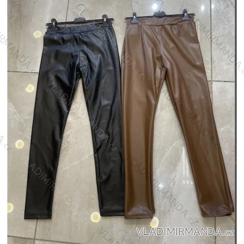 Lange warme Lederhose für Damen (Einheitsgröße S/M) ITALIAN FASHION IMPOC233918
